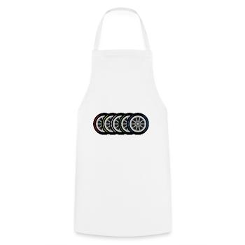 Tyre compounds - Cooking Apron - white - Front - AI Model Male 185 dark (185cm)