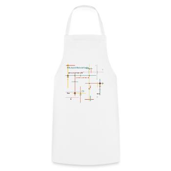 Du kannst Glück nicht kaufen - aber Wein Design - Kochschürze - Weiß - Vorne - AI Model Male 185 dark (185cm)