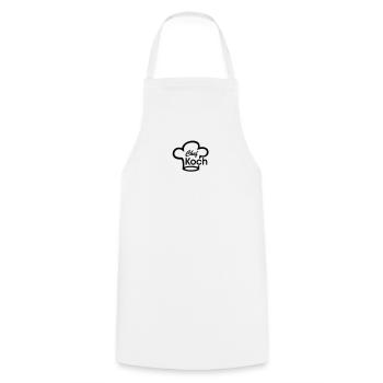 Chefkoch Kochmütze Koch kochen - Kochschürze - Weiß - Vorne - AI Model Male 185 dark (185cm)