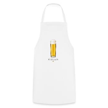 Kölsch - Kochschürze - Weiß - Vorne - AI Model Male 185 dark (185cm)
