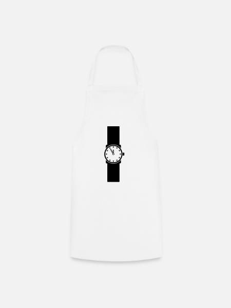 wristwatch - Kochschürze - Weiß