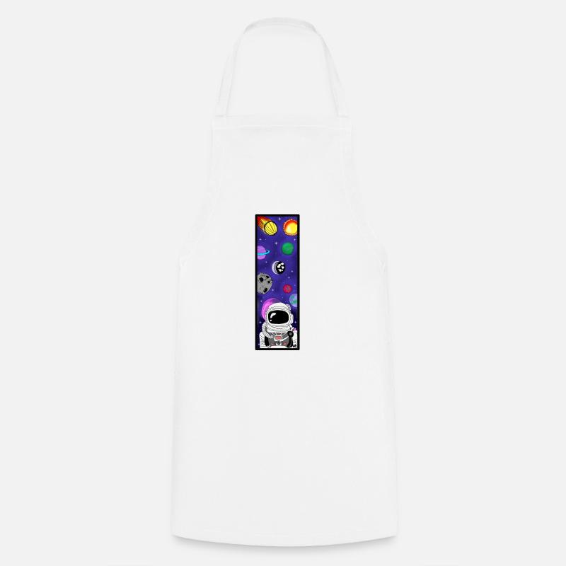 Astronaute dans l’espace - Tablier de cuisine - blanc