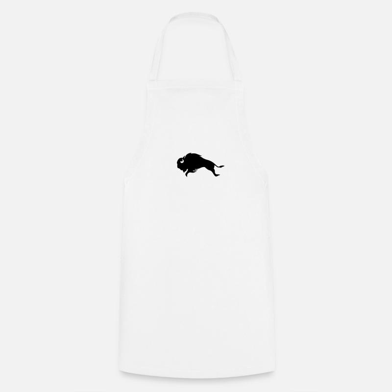 Black Bison BULL - Tablier de cuisine - blanc