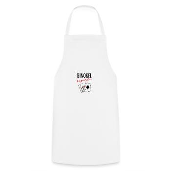 Binocular Expert - Cooking Apron - white - Front - AI Model Male 185 dark (185cm)