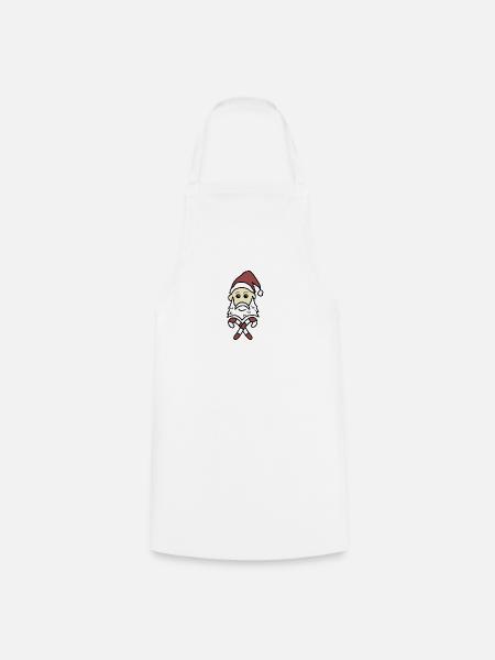 Weihnachtsmann - Kochschürze - Weiß