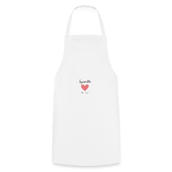 Tagesmutter mit Herz Tagesmama Geschenk - Kochschürze - Weiß - Vorne - AI Model Male 185 dark (185cm)