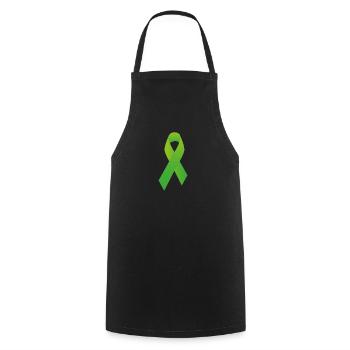 Ruban Vert - Tablier de cuisine - noir - Devant - AI Model Male 185 dark (185cm)