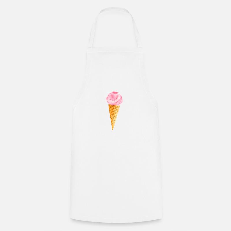 Eiscreme - Kochschürze - Weiß