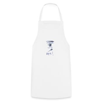 Cake cake decorator baker bakery pastry - Cooking Apron - white - Front - AI Model Male 185 dark (185cm)