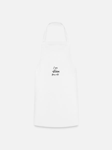 J’ai 48 ans – Chemise d’anniversaire Cool Math - Tablier de cuisine - blanc