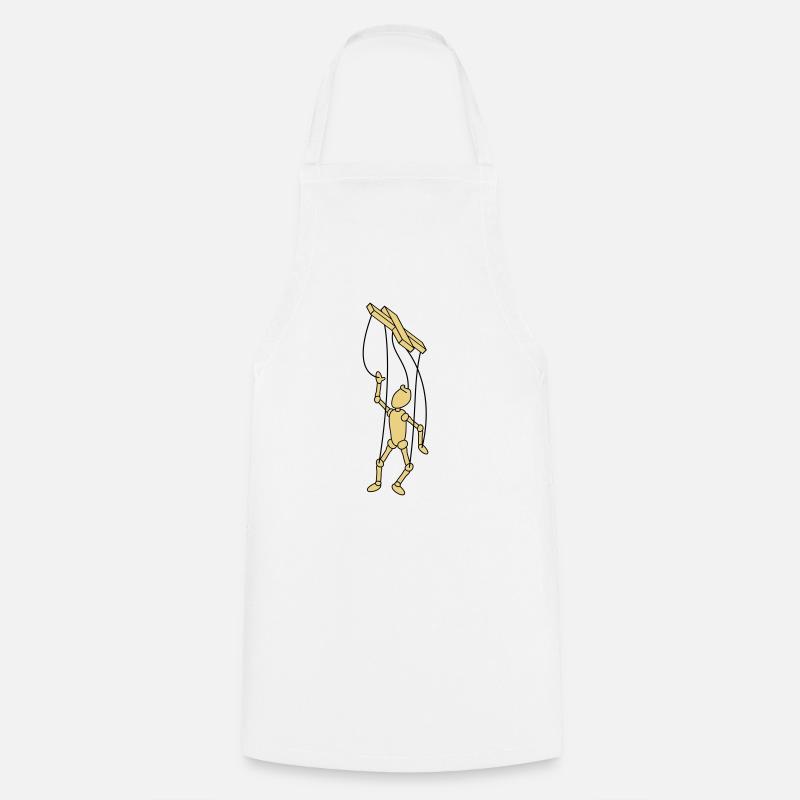 Marionette Puppet - Tablier de cuisine - blanc