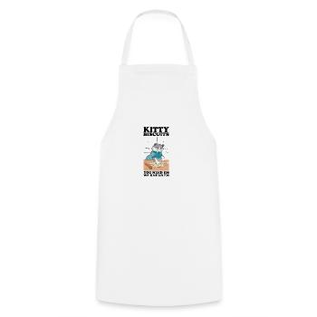 Kitty Biscuits Cat Cat Biscuits Baker Baker - Cooking Apron - white - Front - AI Model Male 185 dark (185cm)