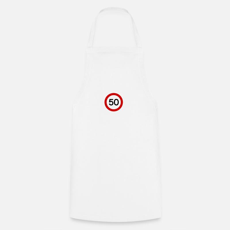 50 - Cooking Apron - white