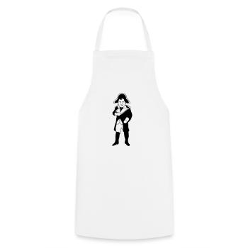 Napoleon France | Revolution | Ruler - Cooking Apron - white - Front - AI Model Male 185 dark (185cm)