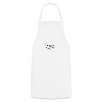 Musique - Tablier de cuisine - blanc - Devant - AI Model Male 185 dark (185cm)