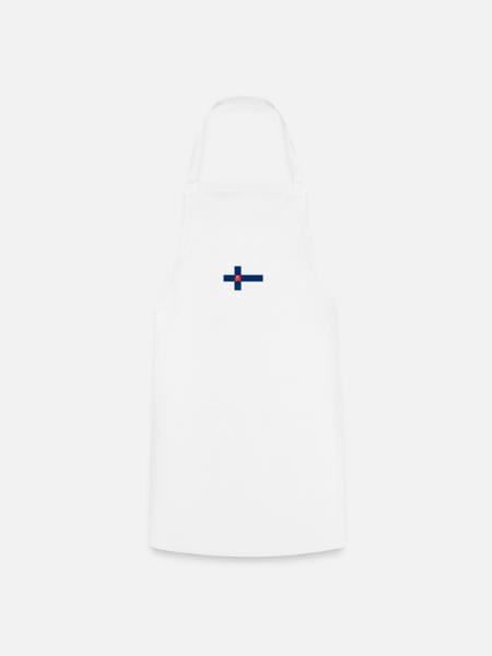 State Flag of Finland (small) - Forklæde - hvid