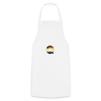 Sprechblase Bear Fetish Gay Pride LGBTIQ Queer - Kochschürze - Weiß - Vorne - AI Model Male 185 dark (185cm)