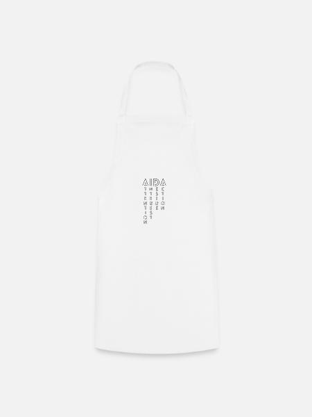 AIDA - Formula Communication Marketing Sales - Tablier de cuisine - blanc