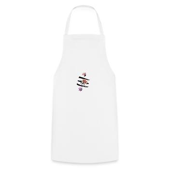 Retro X Bitcoin Crypto Satoshis Symbole 21 - Tablier de cuisine - blanc - Devant - AI Model Male 185 dark (185cm)