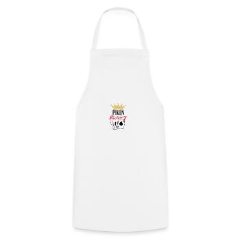 Piken König - Kochschürze - Weiß - Vorne - AI Model Male 185 dark (185cm)
