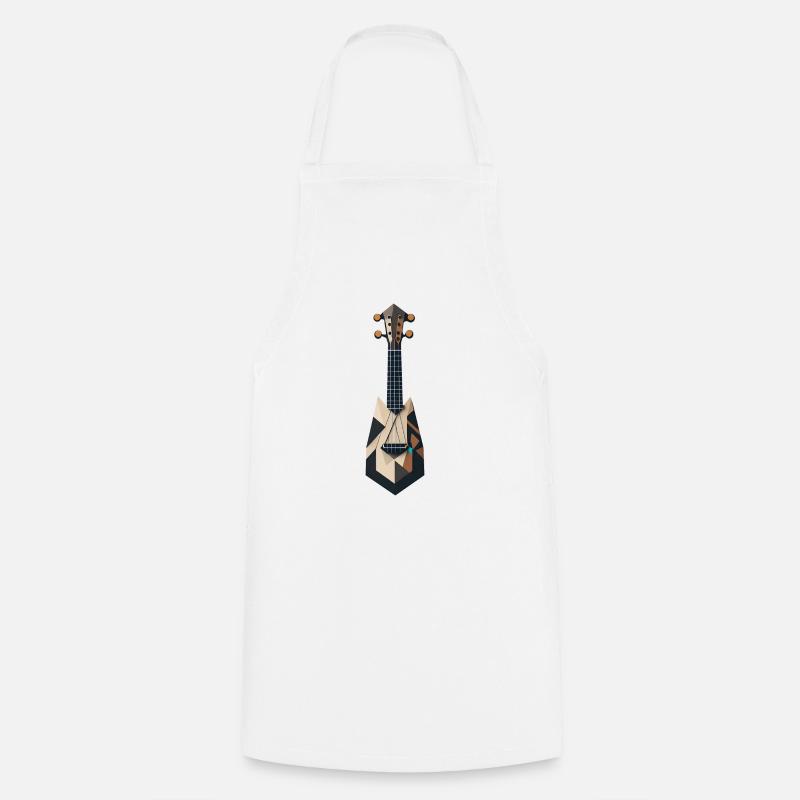 Abstract Ukulele - Cooking Apron - white