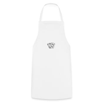 Quinte flush royale - Tablier de cuisine - blanc - Devant - AI Model Male 185 dark (185cm)