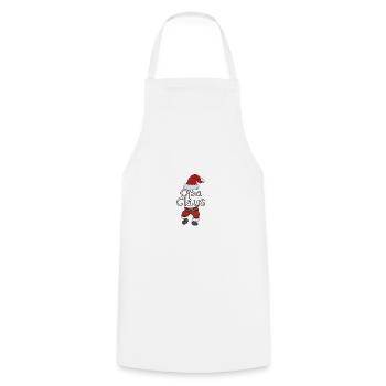 Grand-père Noël Homme Noël Partenaire de famillelook - Tablier de cuisine - blanc - Devant - AI Model Male 185 dark (185cm)