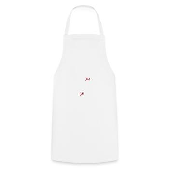 J’peux pas j'ai salsa - Tablier de cuisine - blanc - Devant - AI Model Male 185 dark (185cm)