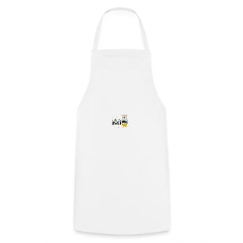 2ème anniversaire, deux, deuxième, ours, anniversaire - Tablier de cuisine - blanc - Devant - AI Model Male 185 dark (185cm)