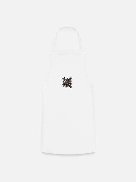Tannenzweig Ast - Kochschürze - Weiß