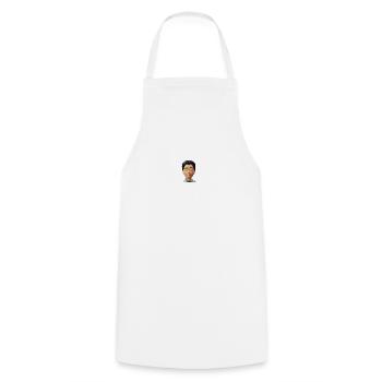 JONNY WHAT'S GOING ON - Cooking Apron - white - Front - AI Model Male 185 dark (185cm)