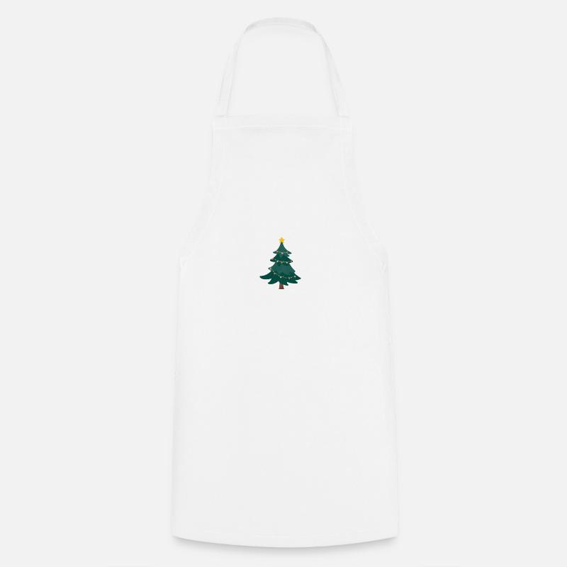 Arbre de Noël - Tablier de cuisine - blanc