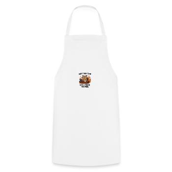 Coffee Mug with Office Cat - Cooking Apron - white - Front - AI Model Male 185 dark (185cm)