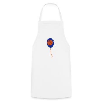 basketball baudruche ballon sport balle - Tablier de cuisine - blanc - Devant - AI Model Male 185 dark (185cm)