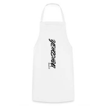 Yehoshua - Cooking Apron - white - Front - AI Model Male 185 dark (185cm)