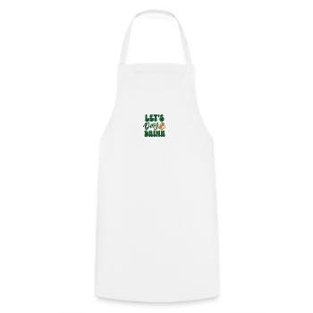 Let's Day Drink Bier-Motiv - Kochschürze - Weiß - Vorne - AI Model Male 185 dark (185cm)