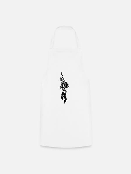 sirène avec hameçon - Tablier de cuisine - blanc
