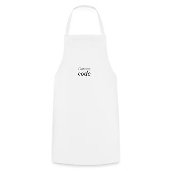 i love my code - Kochschürze - Weiß - Vorne - AI Model Male 185 dark (185cm)