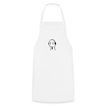 Personnage casqué - Tablier de cuisine - blanc - Devant - AI Model Male 185 dark (185cm)