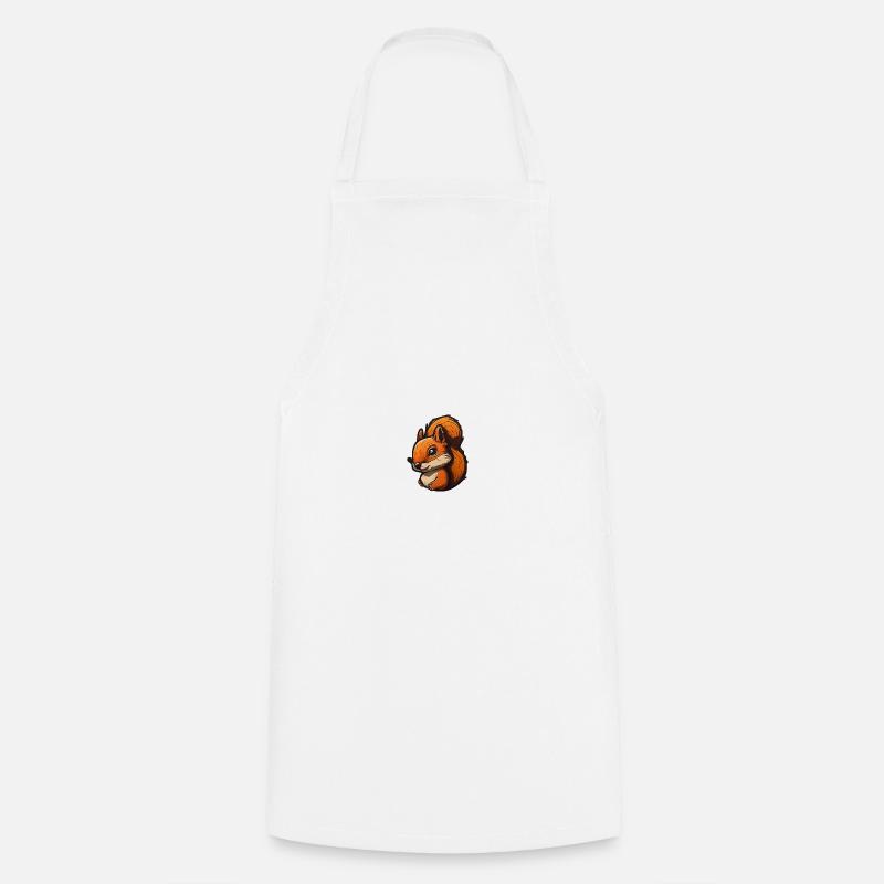 Eichhörnchen - Kochschürze - Weiß