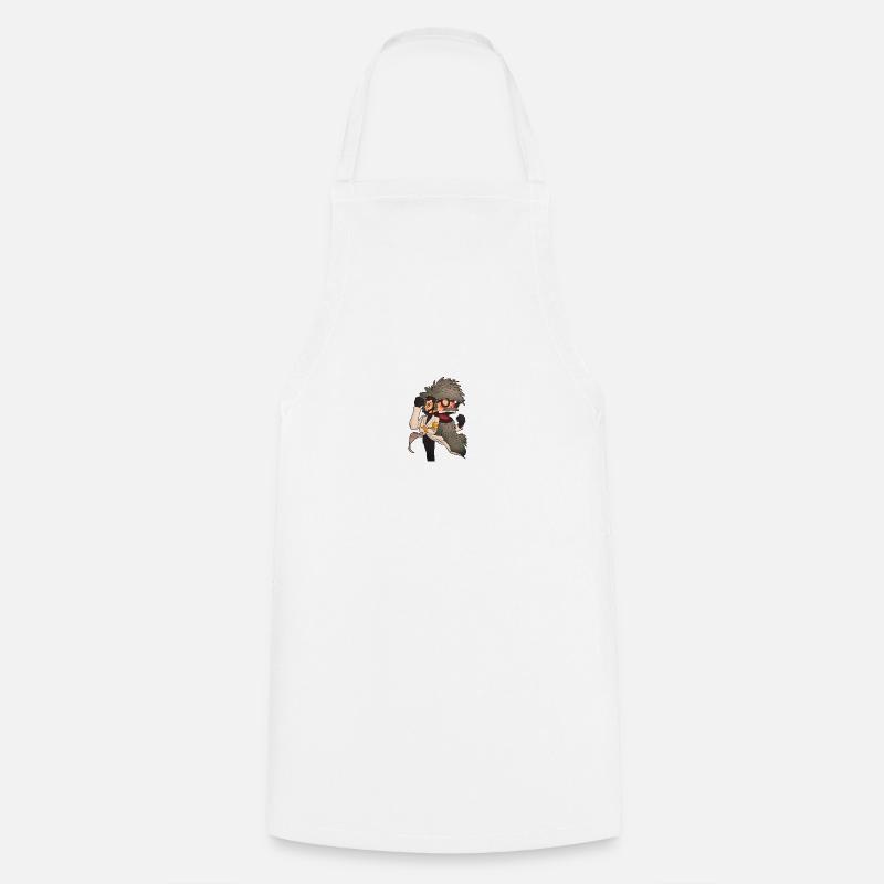Vled et Mendax - Tablier de cuisine - blanc