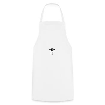 Le Papa Qui Marche Fille Contour Noir - Tablier de cuisine - blanc - Devant - AI Model Male 185 dark (185cm)