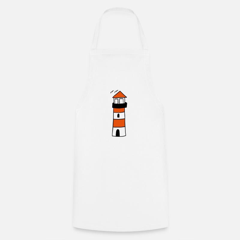 Lighthouse - Cooking Apron - white