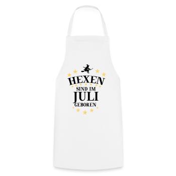 Sorcière juillet - Tablier de cuisine - blanc - Devant - AI Model Male 185 dark (185cm)