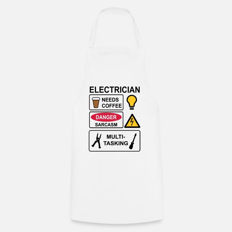 Electrician - Cooking Apron - white
