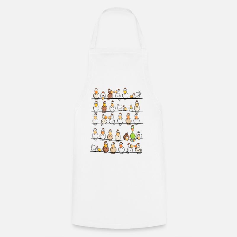 Chicken Farm - Cooking Apron - white