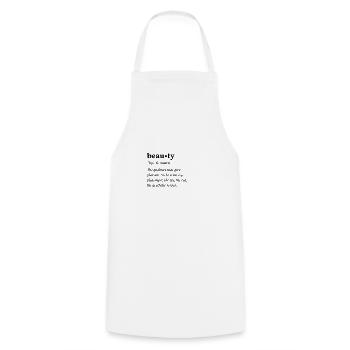 Beauty Clean Edition - Cooking Apron - white - Front - AI Model Male 185 dark (185cm)