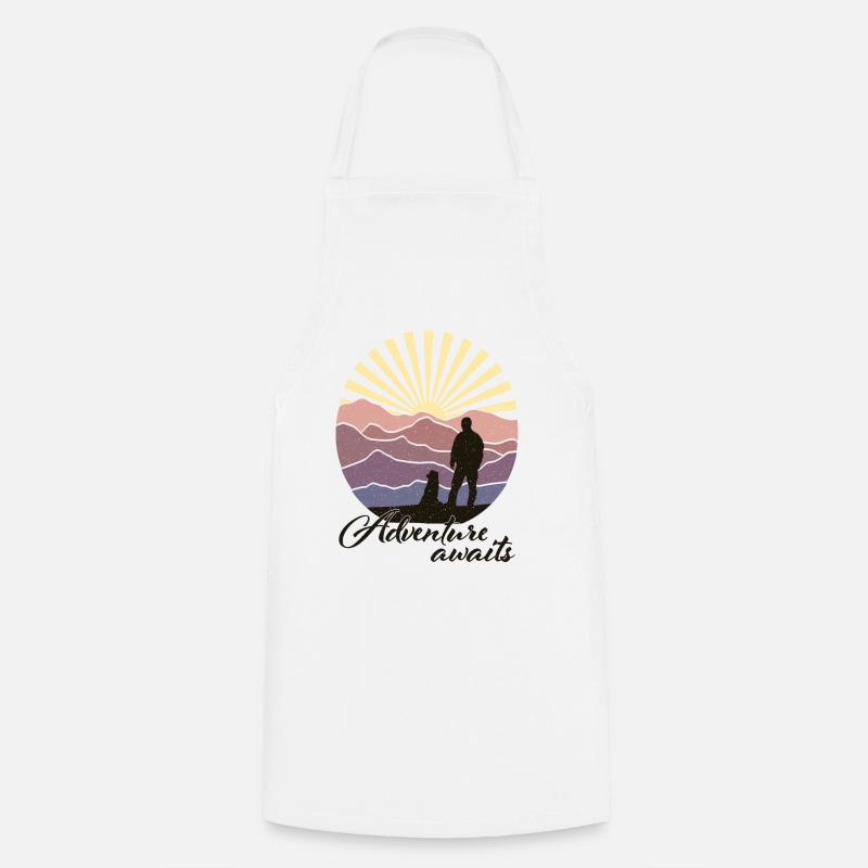 Adventure Awaits - Cooking Apron - white
