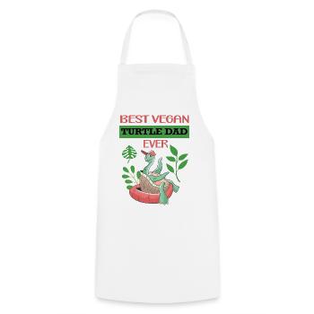 Turtle - Cooking Apron - white - Front - AI Model Male 185 dark (185cm)