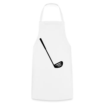 Club de golf motif - couleur a personnalisé - Tablier de cuisine - blanc - Devant - AI Model Male 185 dark (185cm)